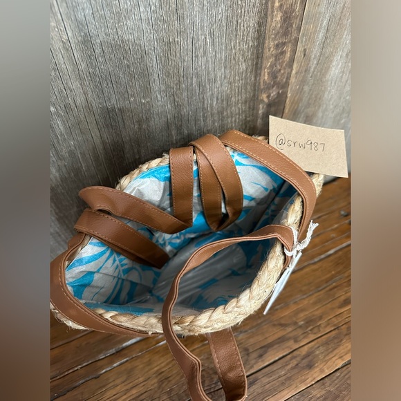 XIX Palms The Shore Break Picnic Cooler Bag Beachly Exclusive in Jute - Picture 7 of 15